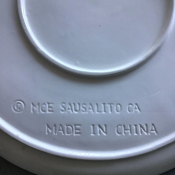 SNOW SCENE Platter Multicolored Round 14” diameter - Picture 7 of 7